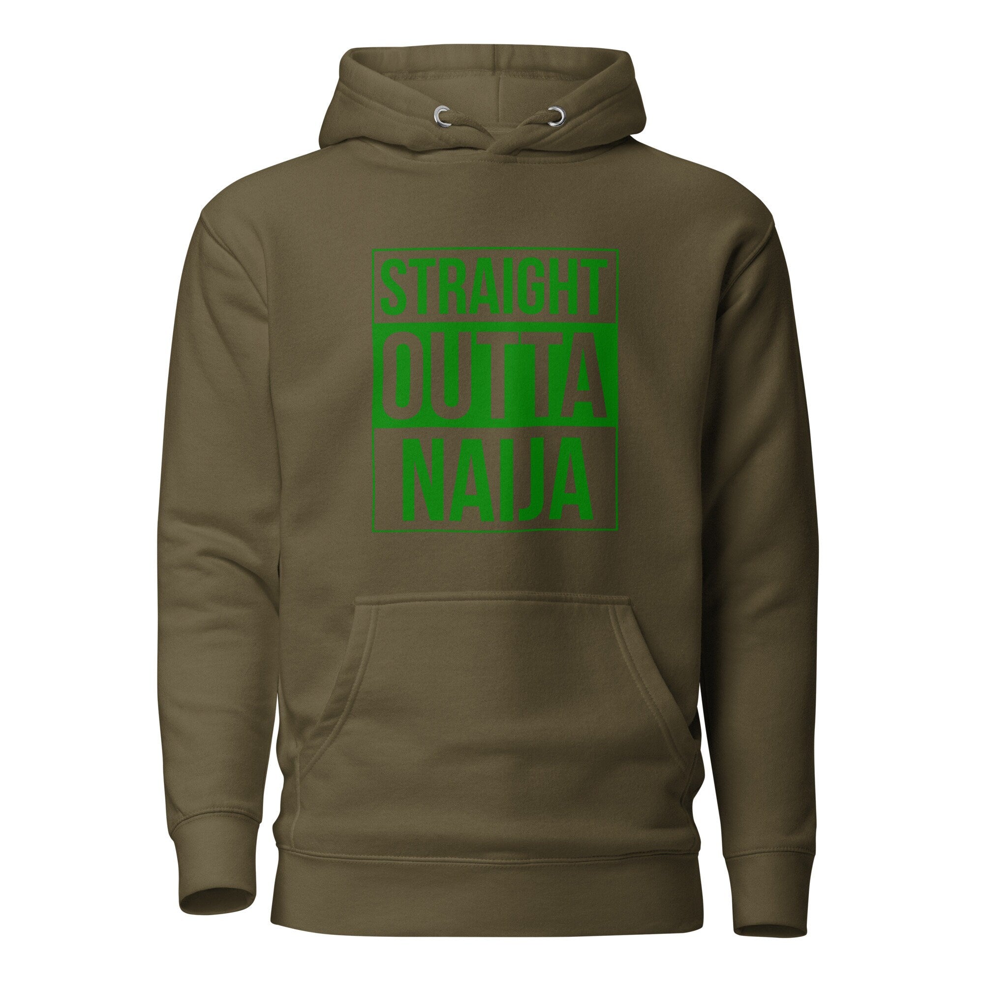 Heavy Weight Unisex Hoodie- Straight outta Nigeria